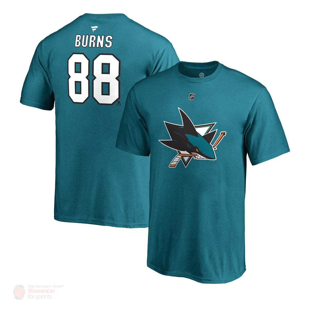 San Jose Sharks Fanatics Authentic Name & Number Mens Shirt - Brent Burns