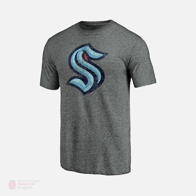 Seattle Kraken Fanatics Distressed Tri-Blend Mens Shirt