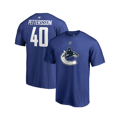 Vancouver Canucks Fanatics Authentic Name & Number Mens Shirt - Elias Pettersson
