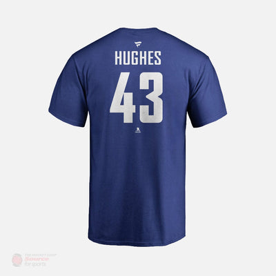 Vancouver Canucks Fanatics Authentic Name & Number Mens Shirt - Quinn Hughes