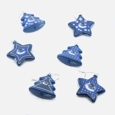 Forever Collectibles NHL Tree & Star Ornament - 6 Pack