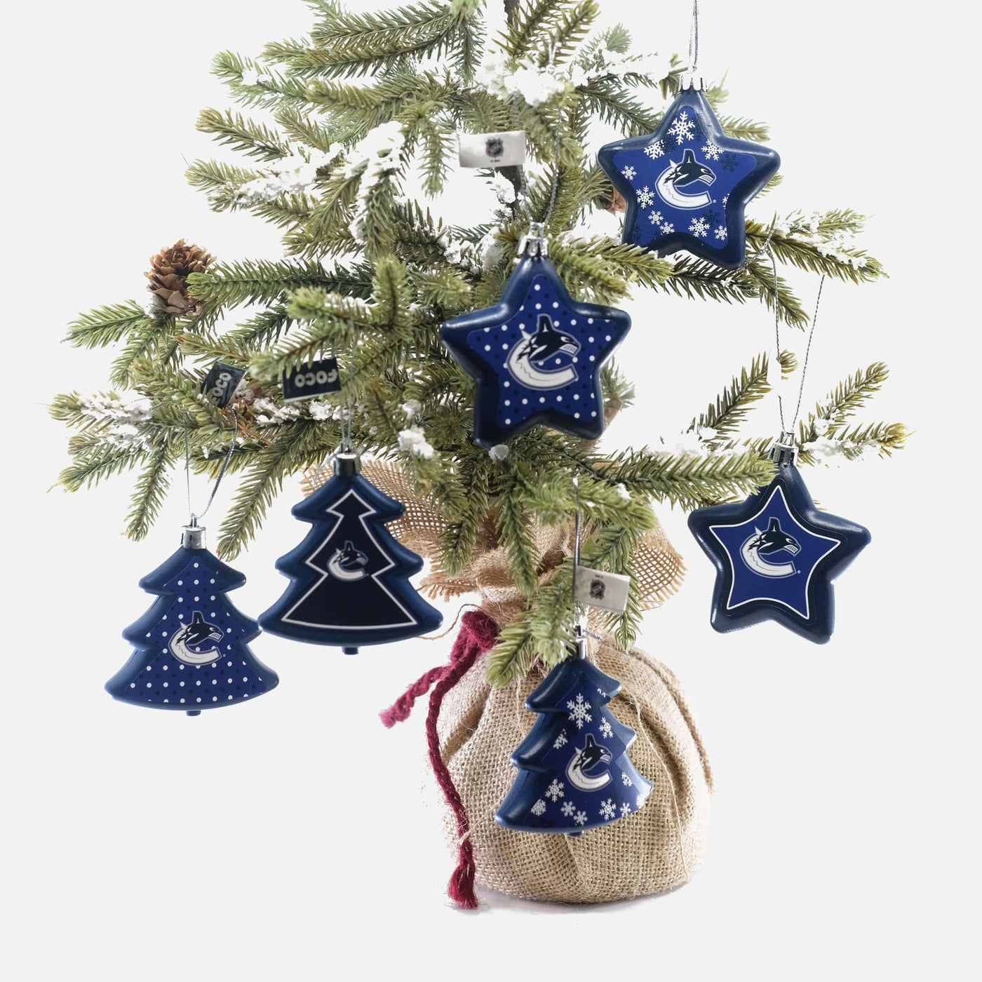 Forever Collectibles NHL Tree & Star Ornament - 6 Pack