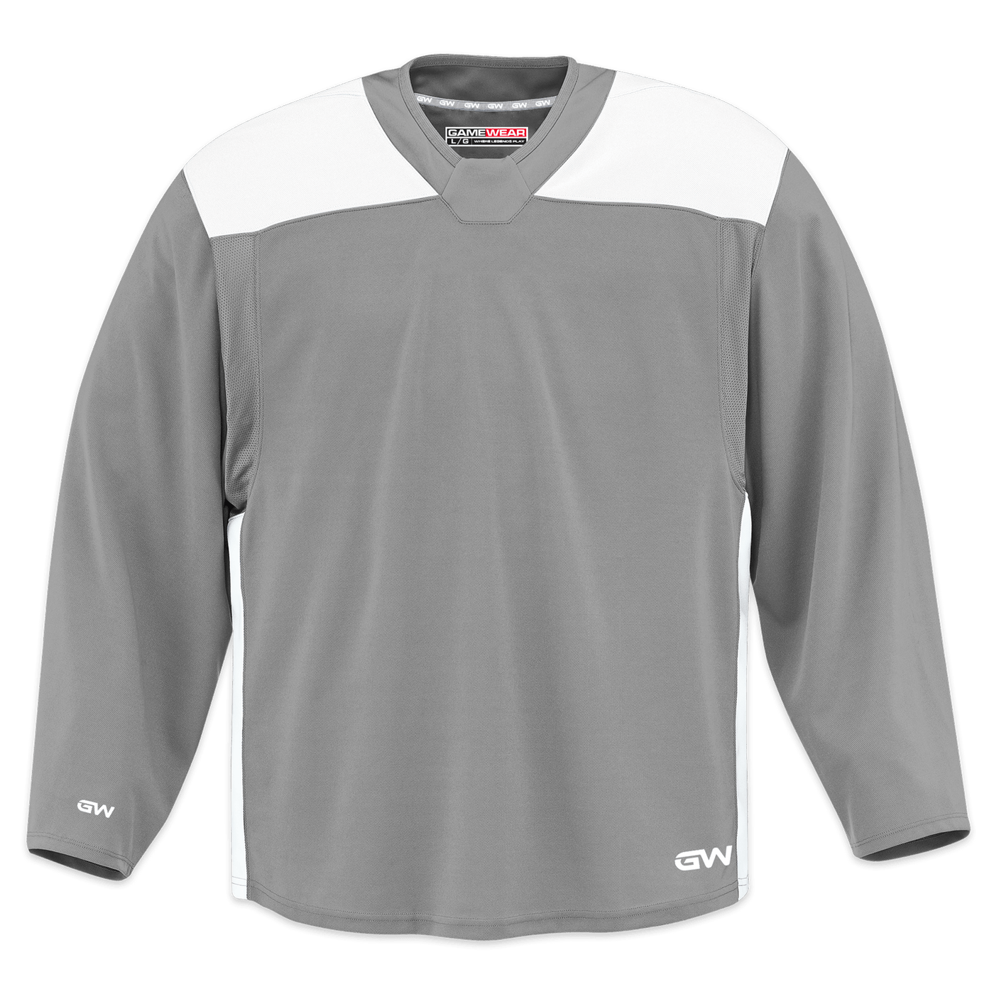 GameWear GW6500 ProLite Series Junior Hockey Practice Jersey - Grey / White - The Hockey Shop Source For Sports