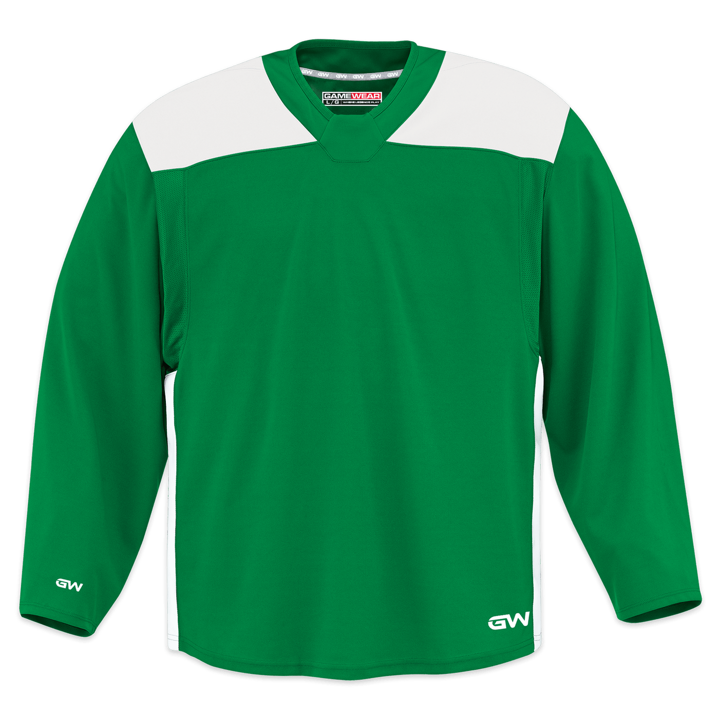 GameWear GW6500 ProLite Series Junior Hockey Practice Jersey - Kelly Green / White - The Hockey Shop Source For Sports