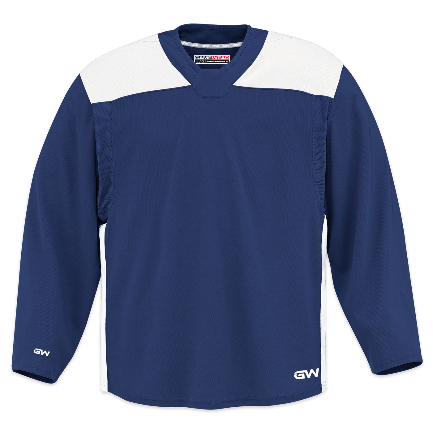 GameWear GW6500 ProLite Series Junior Hockey Practice Jersey - Navy / White - The Hockey Shop Source For Sports