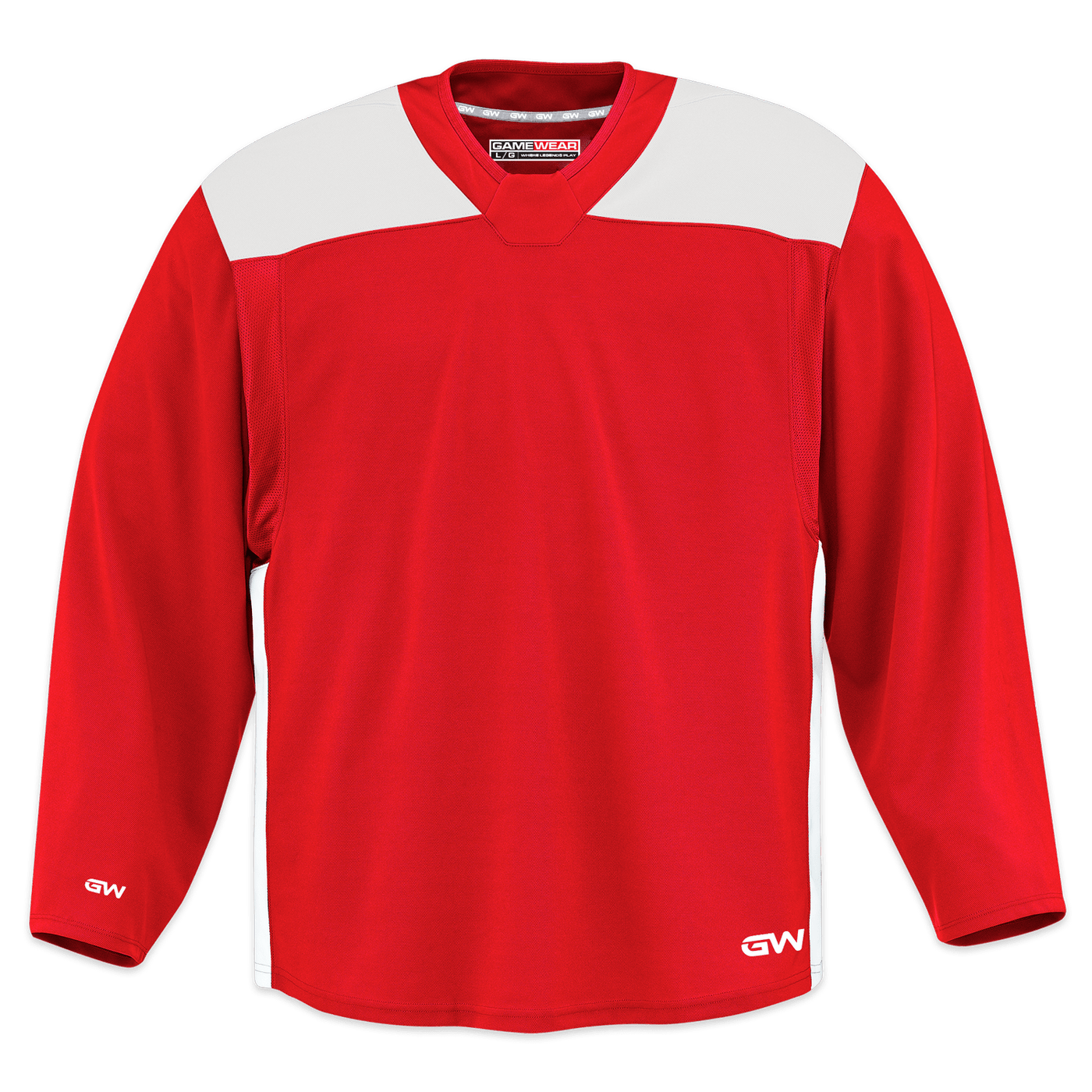 GameWear GW6500 ProLite Series Junior Hockey Practice Jersey - Red / White - The Hockey Shop Source For Sports