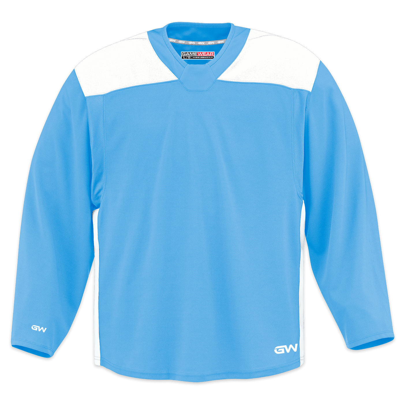 GameWear GW6500 ProLite Series Junior Hockey Practice Jersey - Sky Blue / White - The Hockey Shop Source For Sports