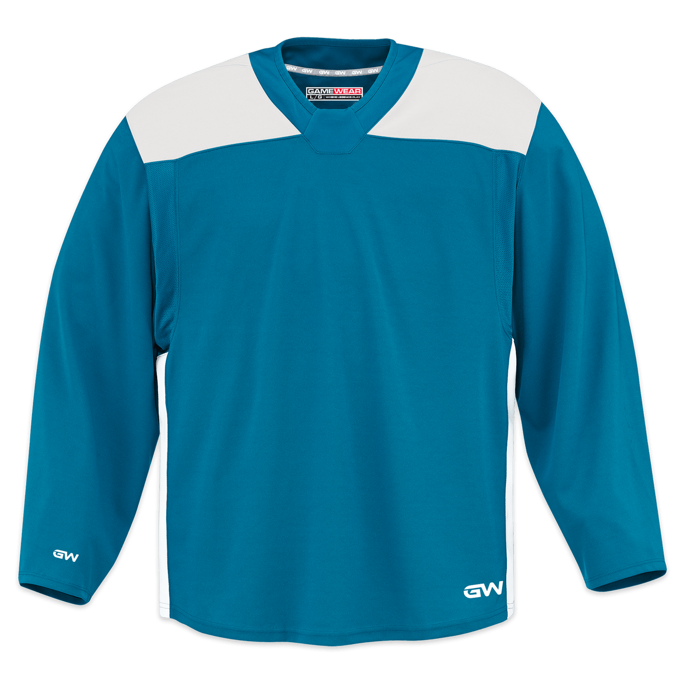 GameWear GW6500 ProLite Series Junior Hockey Practice Jersey - Turquoise / White - The Hockey Shop Source For Sports