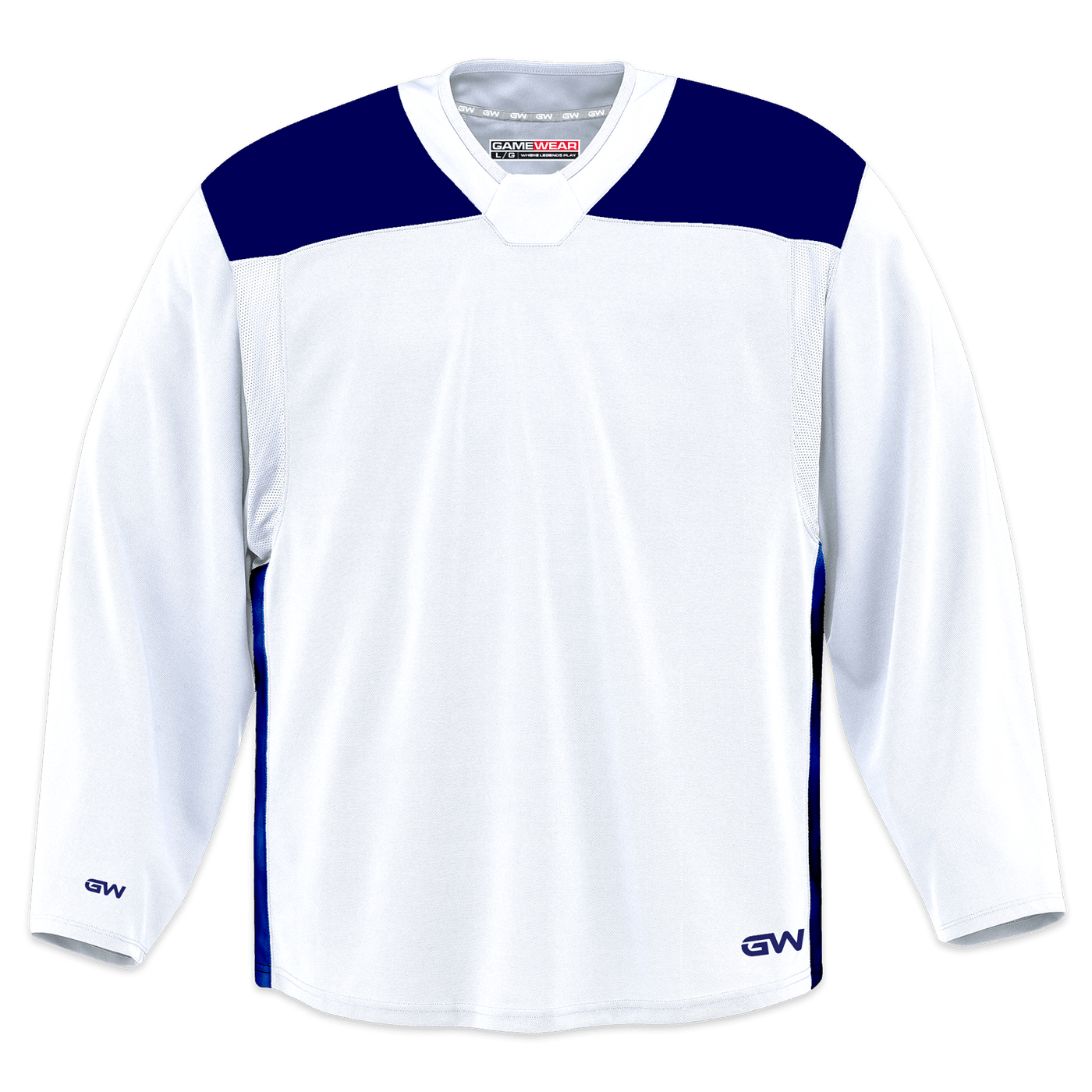 White hockey practice deals jersey