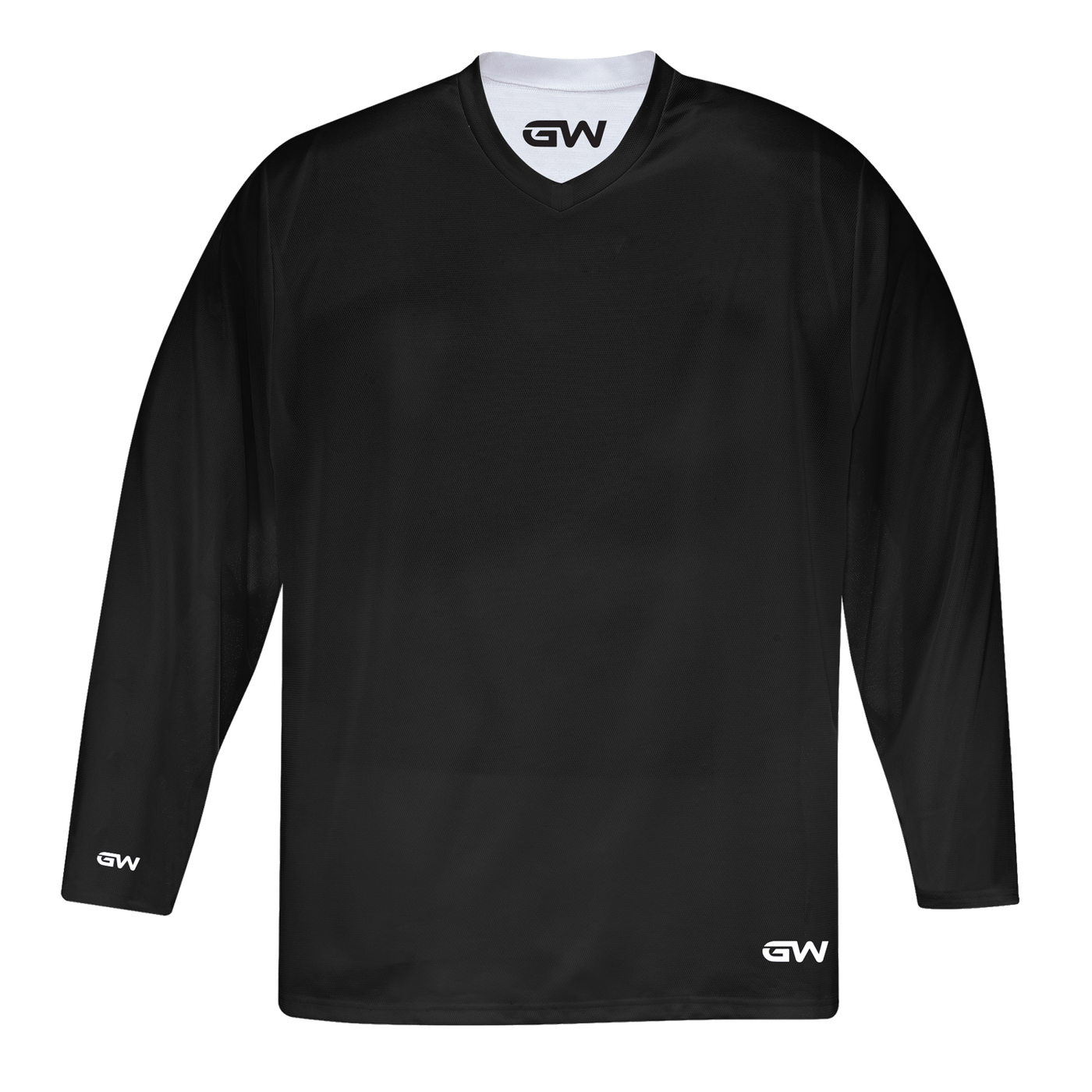 GameWear GW7500 ProLite Series Reversible Junior Hockey Practice Jersey - Black / White - The Hockey Shop Source For Sports