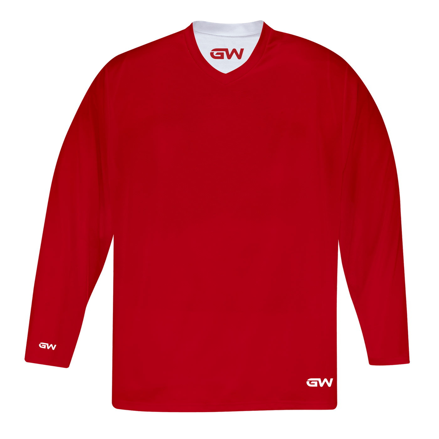 GameWear GW7500 ProLite Series Reversible Junior Hockey Practice Jersey - Red / White - The Hockey Shop Source For Sports