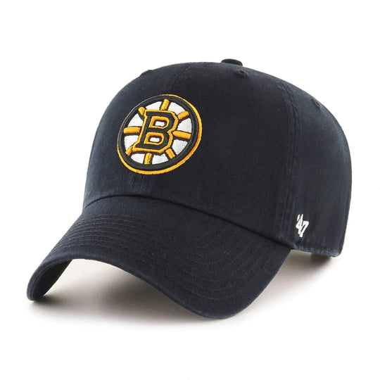 47 Brand NHL Clean Up Adjustable Hat - Boston Bruins Black / OSFA - The Hockey Shop
