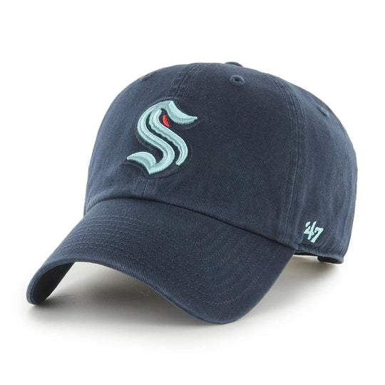 47 Brand NHL Clean Up Adjustable Hat - Seattle Kraken Navy / OSFM - The Hockey Shop
