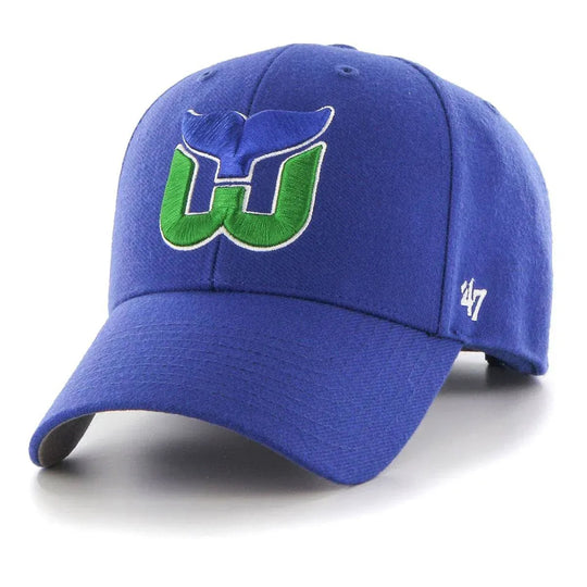 47 Brand NHL MVP Adjustable Hat - Hartford Whalers Blue / OSFM - The Hockey Shop