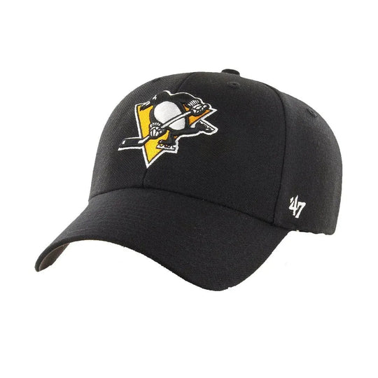 47 Brand NHL MVP Adjustable Hat - Pittsburgh Penguins Black / OSFA - The Hockey Shop