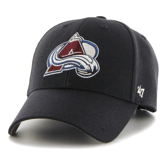 Colorado Avalanche 47 Brand NHL MVP Adjustable Hat OSFM / Black - The Hockey Shop