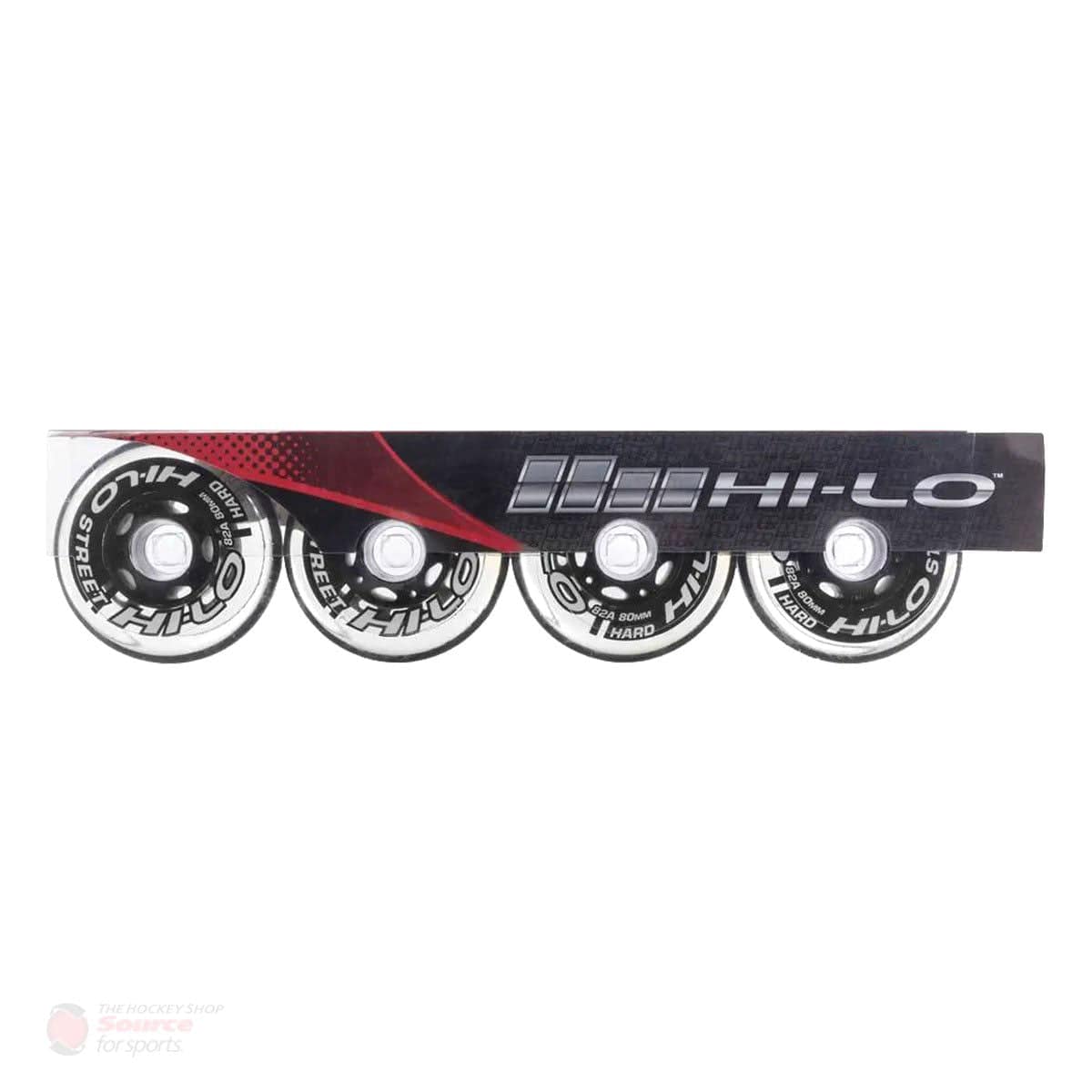 HI-LO Street Roller Hockey Wheels - Grey (82A) - 4-Pack