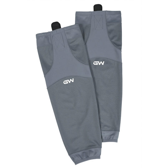 GameWear SK6500 Single Tone Practice Socks - Grey Grey / 22" - The Hockey Shop