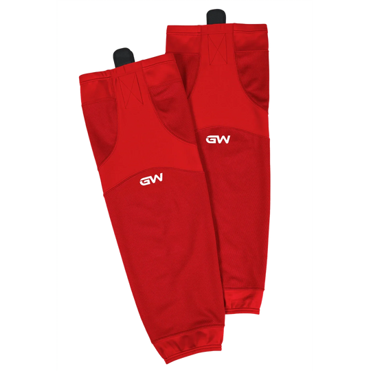 GameWear SK6500 Single Tone Practice Socks - Red 18" / Red - The Hockey Shop