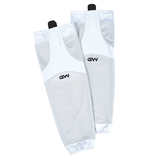 GameWear SK6500 Single Tone Practice Socks - White 20" / White - The Hockey Shop