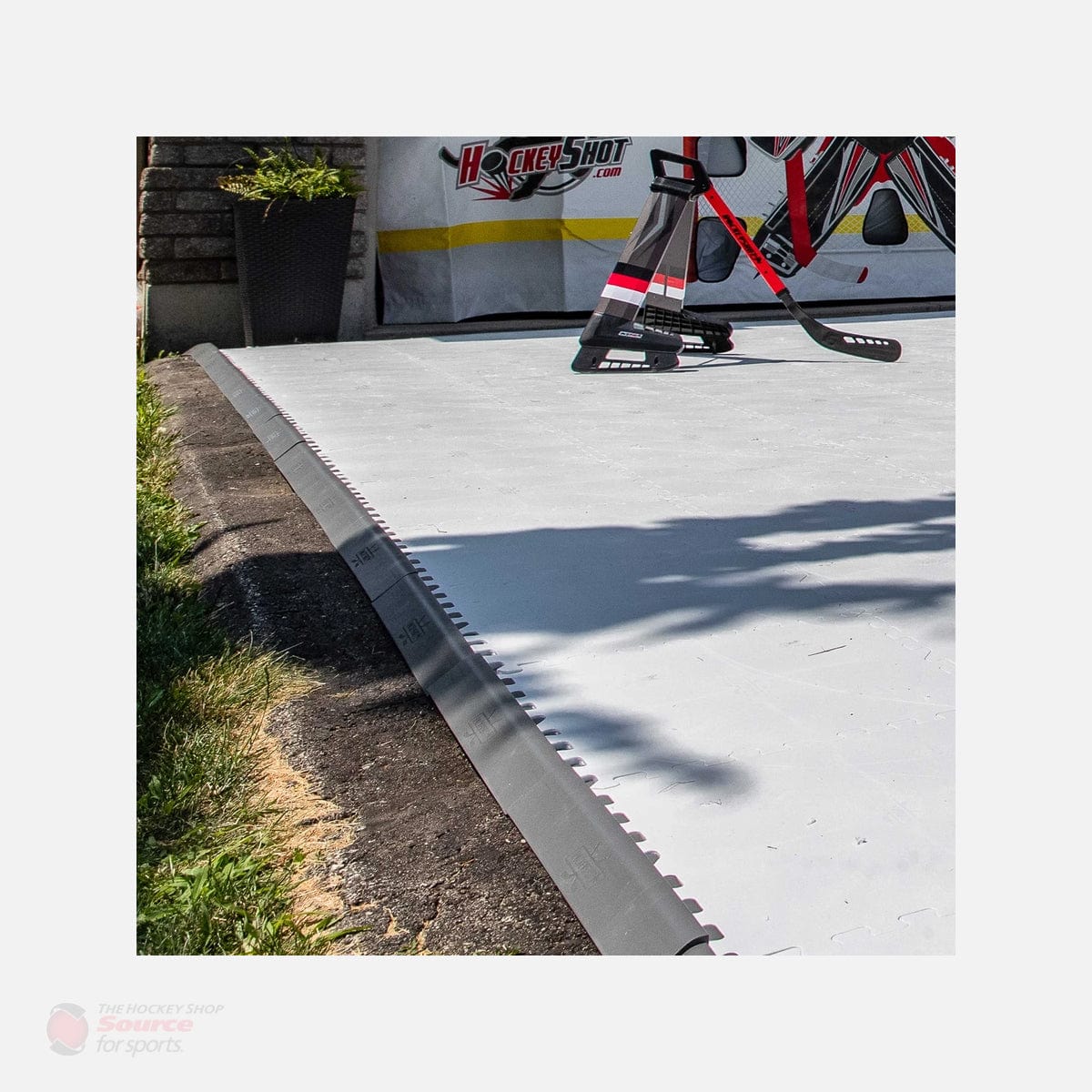 HockeyShot Dryland Allstar Tiles - Puck Stopper Edging