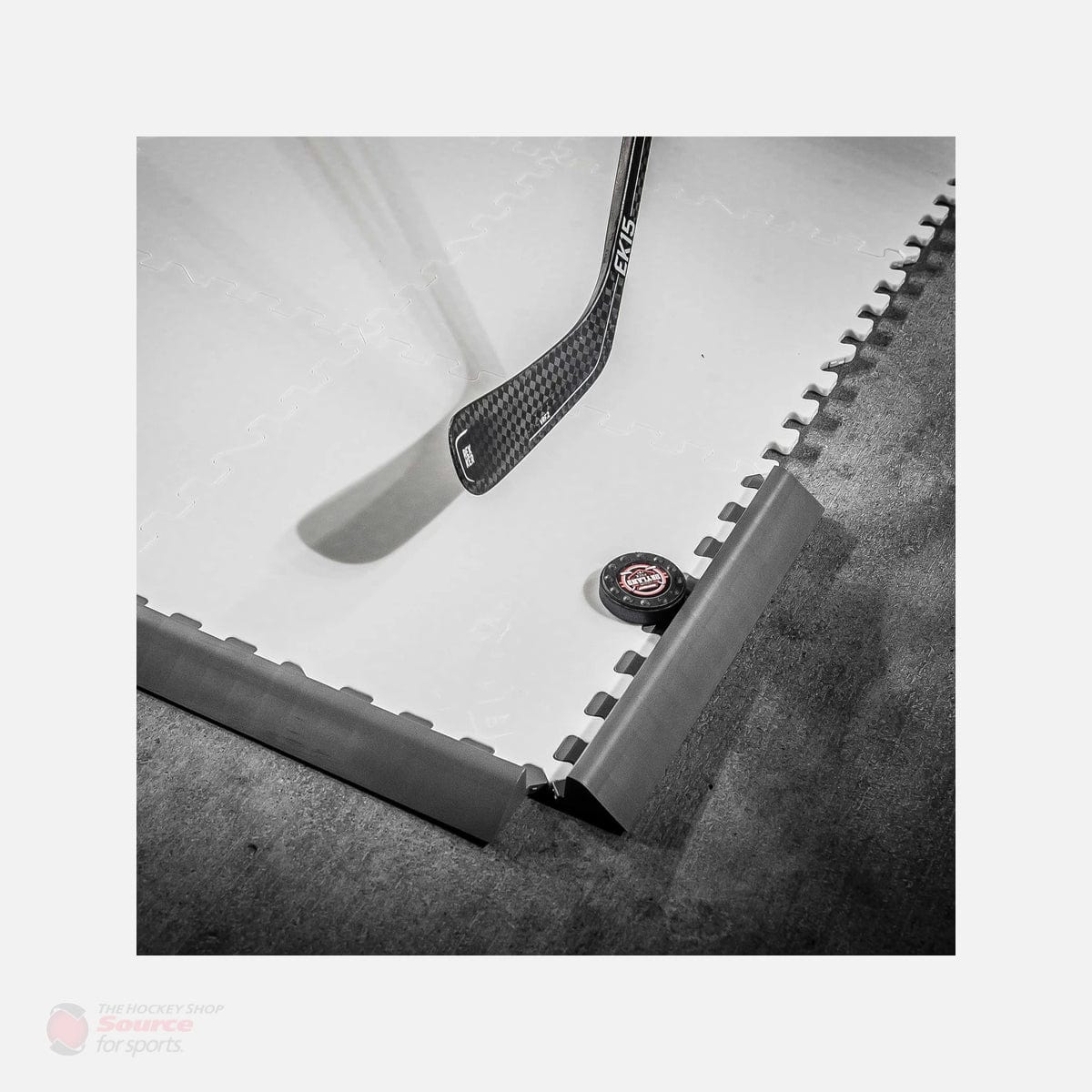 HockeyShot Dryland Allstar Tiles - Puck Stopper Edging
