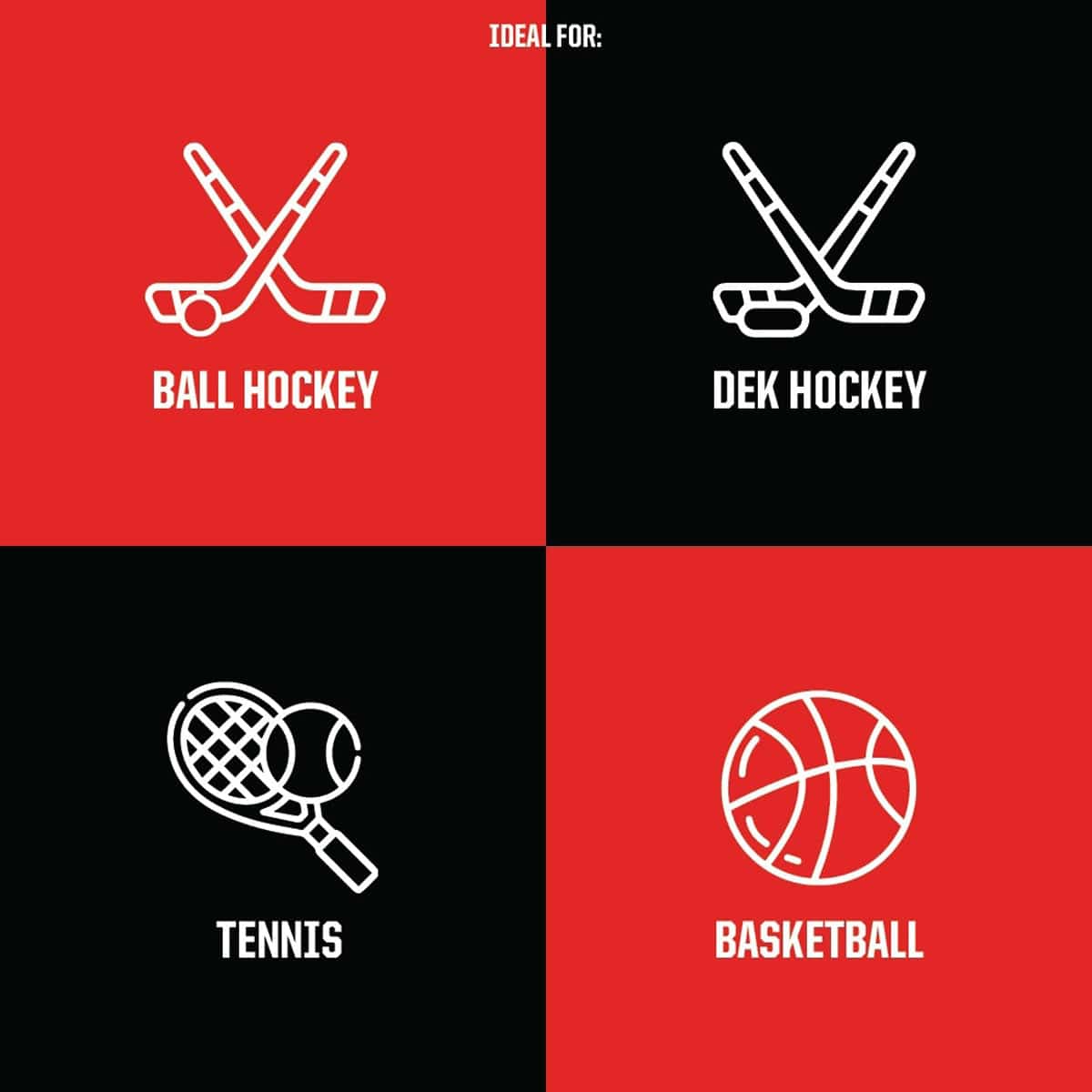 HockeyShot Multi-Sport Tiles - 24 Pack