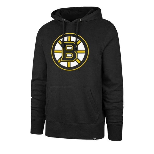 47 Brand Imprint Headline Pullover Mens Hoodie - Boston Bruins Black / S - The Hockey Shop