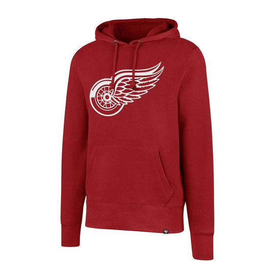 47 Brand Imprint Headline Pullover Mens Hoodie - Detroit Red Wings Red / L - The Hockey Shop