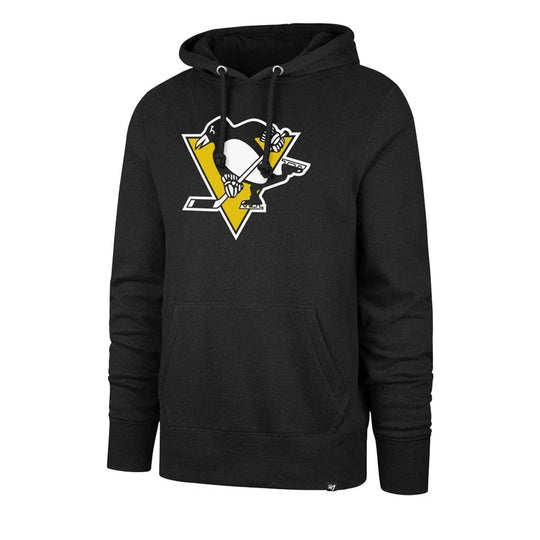 47 Brand Imprint Headline Pullover Mens Hoodie - Pittsburgh Penguins Black / L - The Hockey Shop