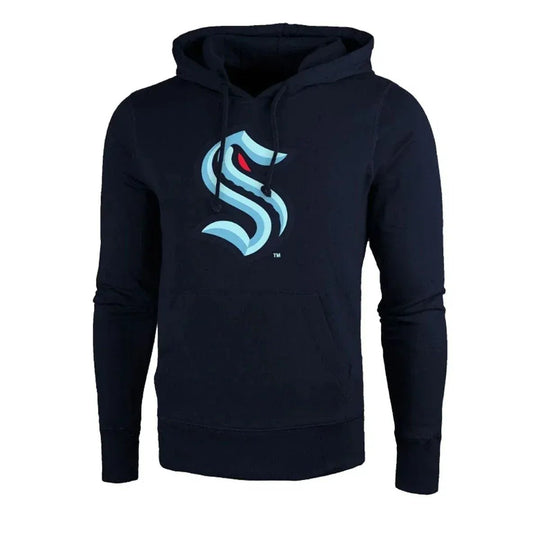 47 Brand Imprint Headline Pullover Mens Hoodie - Seattle Kraken Navy / M - The Hockey Shop