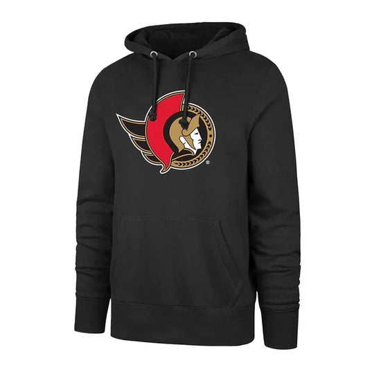 47 Brand Imprint Headline Pullover Mens Hoody - Ottawa Senators Black / S - The Hockey Shop