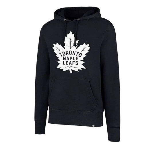 Toronto Maple Leafs 47 Brand Imprint Headline Pullover Mens Hoodie Navy / M - The Hockey Shop