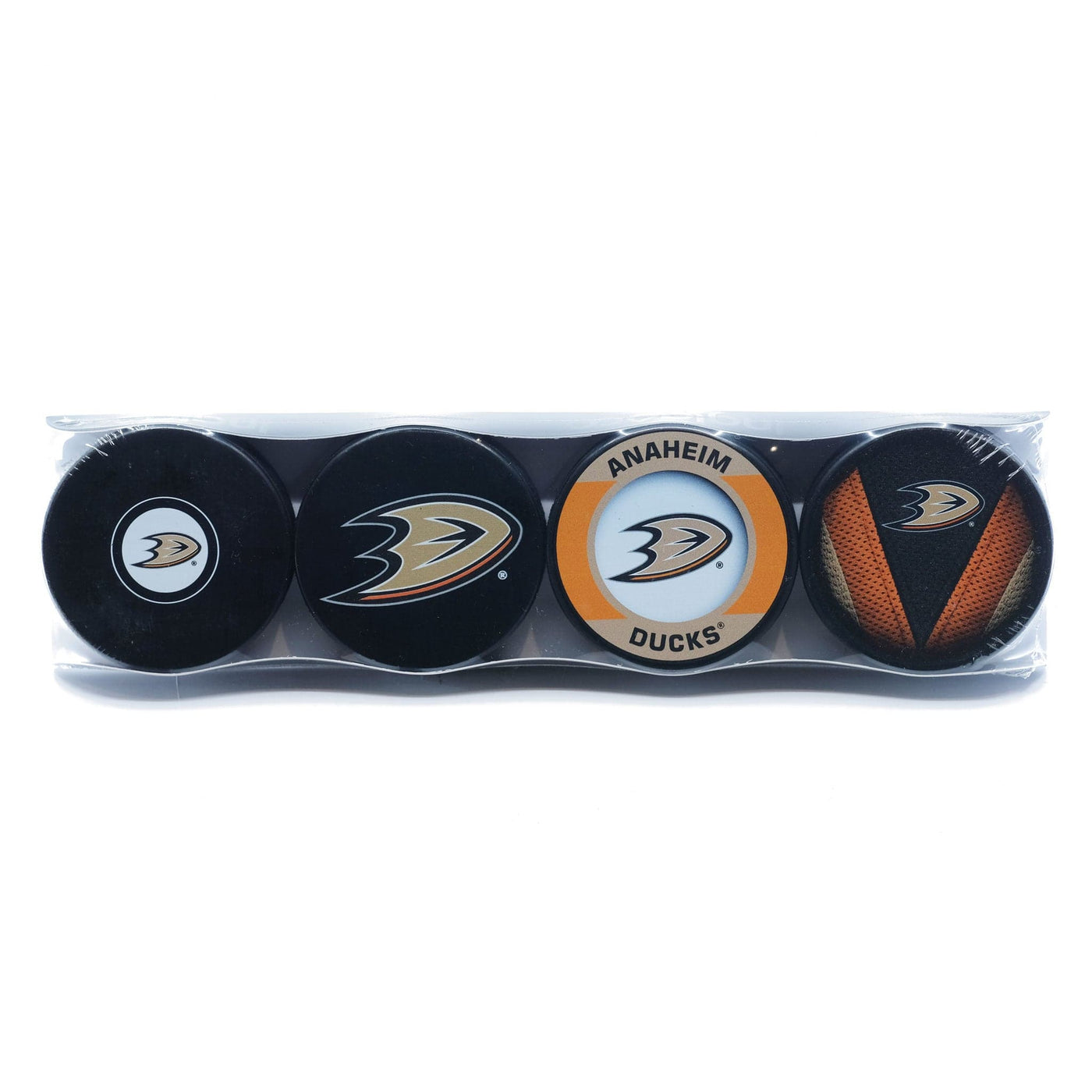 Anaheim Ducks Inglasco NHL Logo Hockey Puck (4 Pack) - The Hockey Shop Source For Sports
