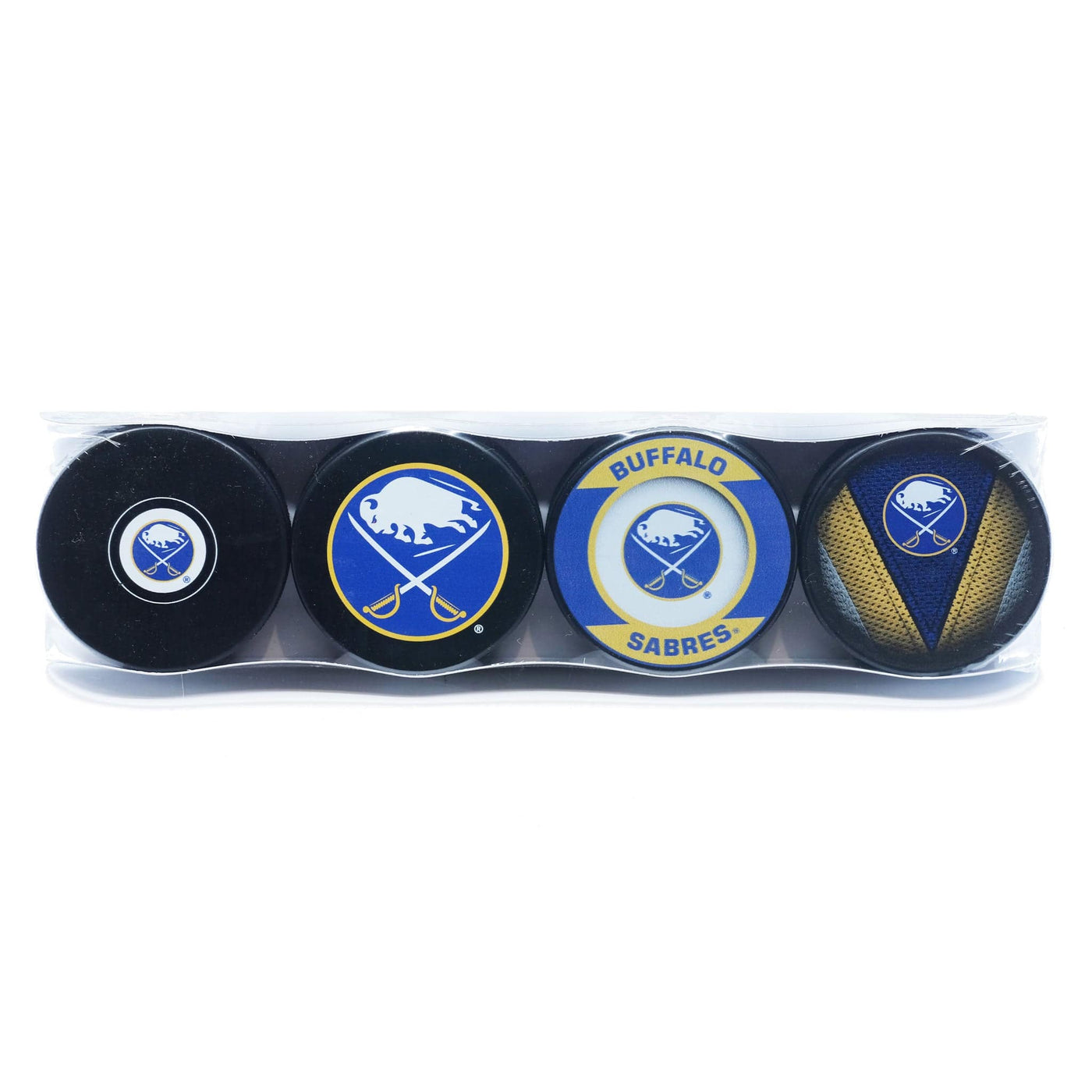 Buffalo Sabres Inglasco NHL Logo Hockey Puck (4 Pack) - The Hockey Shop Source For Sports