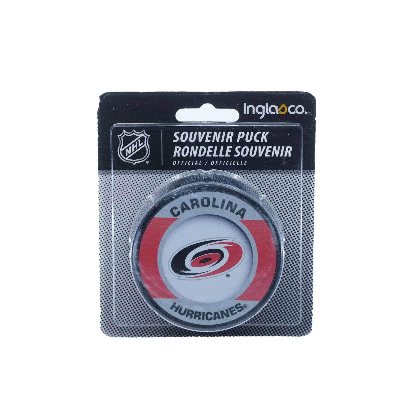 Carolina Hurricanes Inglasco NHL Retro Logo Hockey Puck - The Hockey Shop Source For Sports