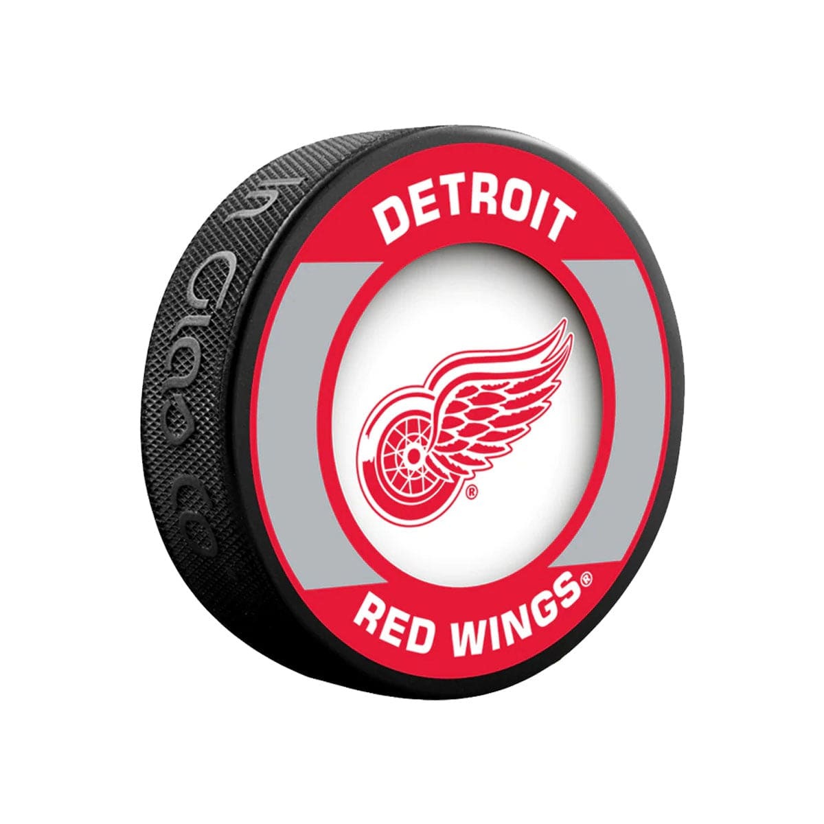 Detroit Red Wings Inglasco NHL Retro Logo Hockey Puck - The Hockey Shop Source For Sports