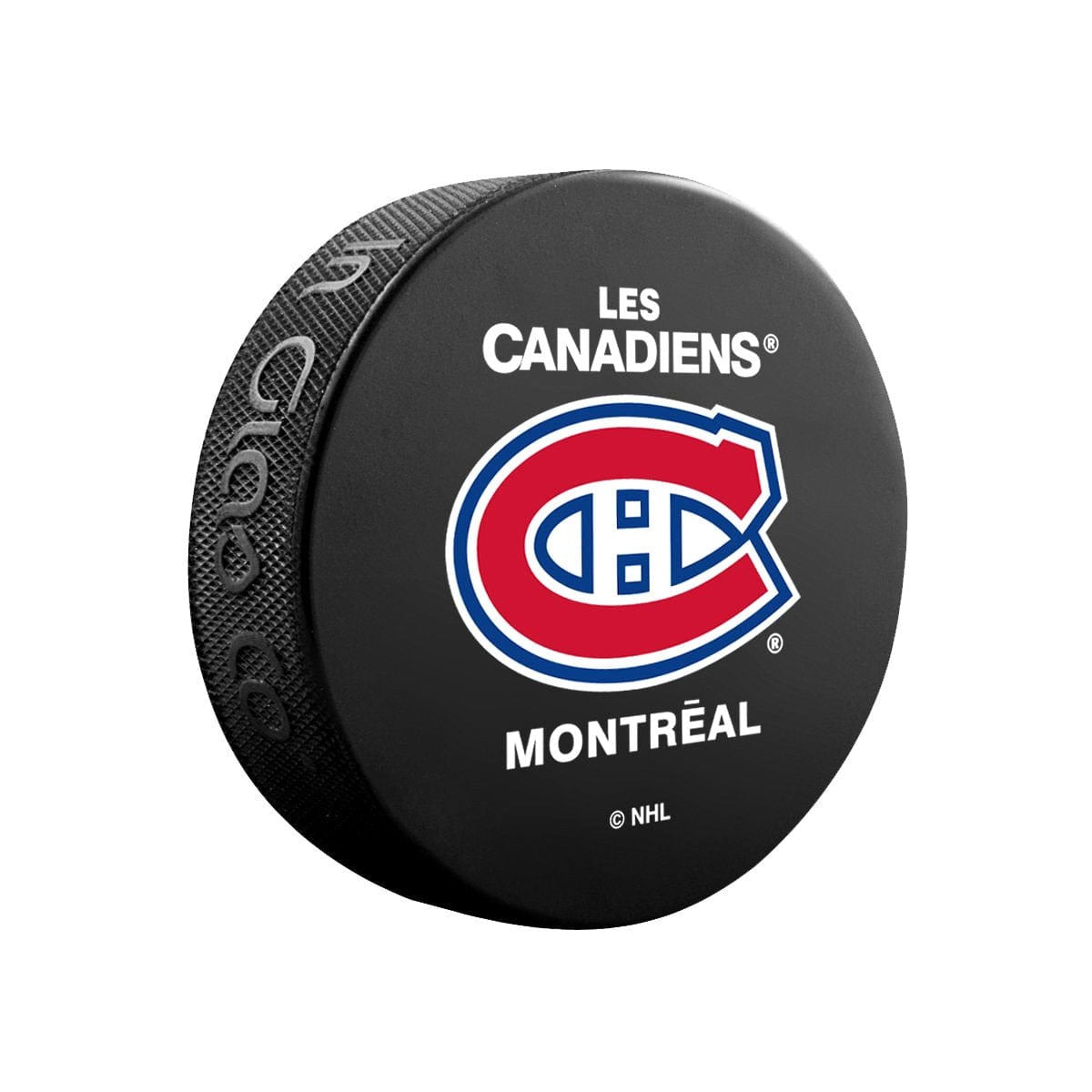 Montreal Canadiens Inglasco NHL Basic Logo Hockey Puck - The Hockey Shop Source For Sports