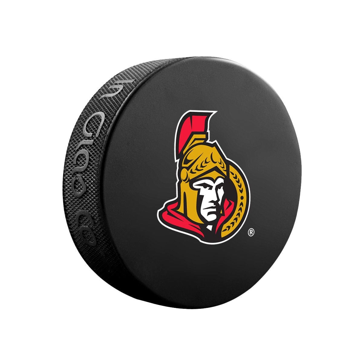 Ottawa Senators Inglasco NHL Basic Logo Hockey Puck - The Hockey Shop Source For Sports