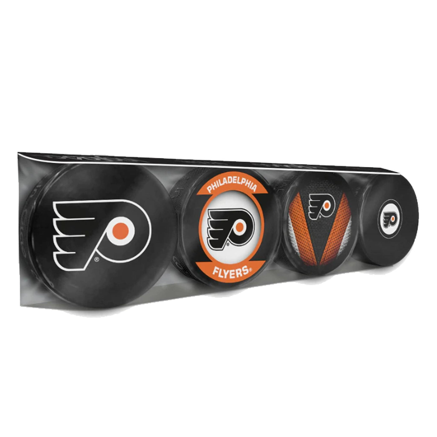 Philadelphia Flyers Inglasco NHL Logo Hockey Puck (4 Pack) - The Hockey Shop Source For Sports
