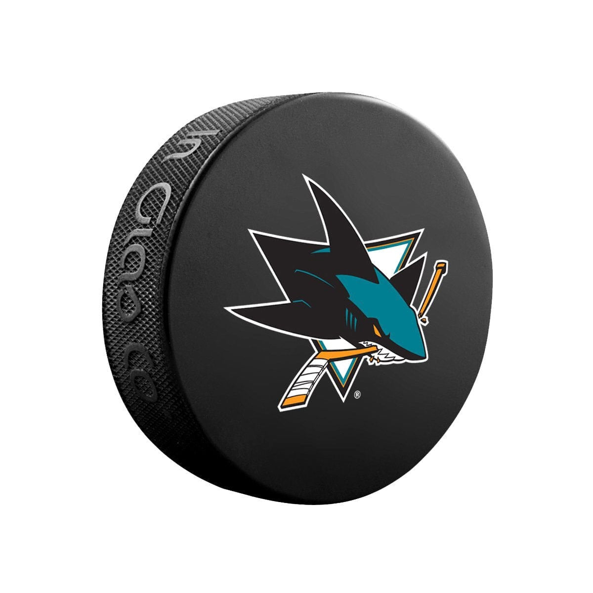 San Jose Sharks Inglasco NHL Basic Logo Hockey Puck - The Hockey Shop Source For Sports