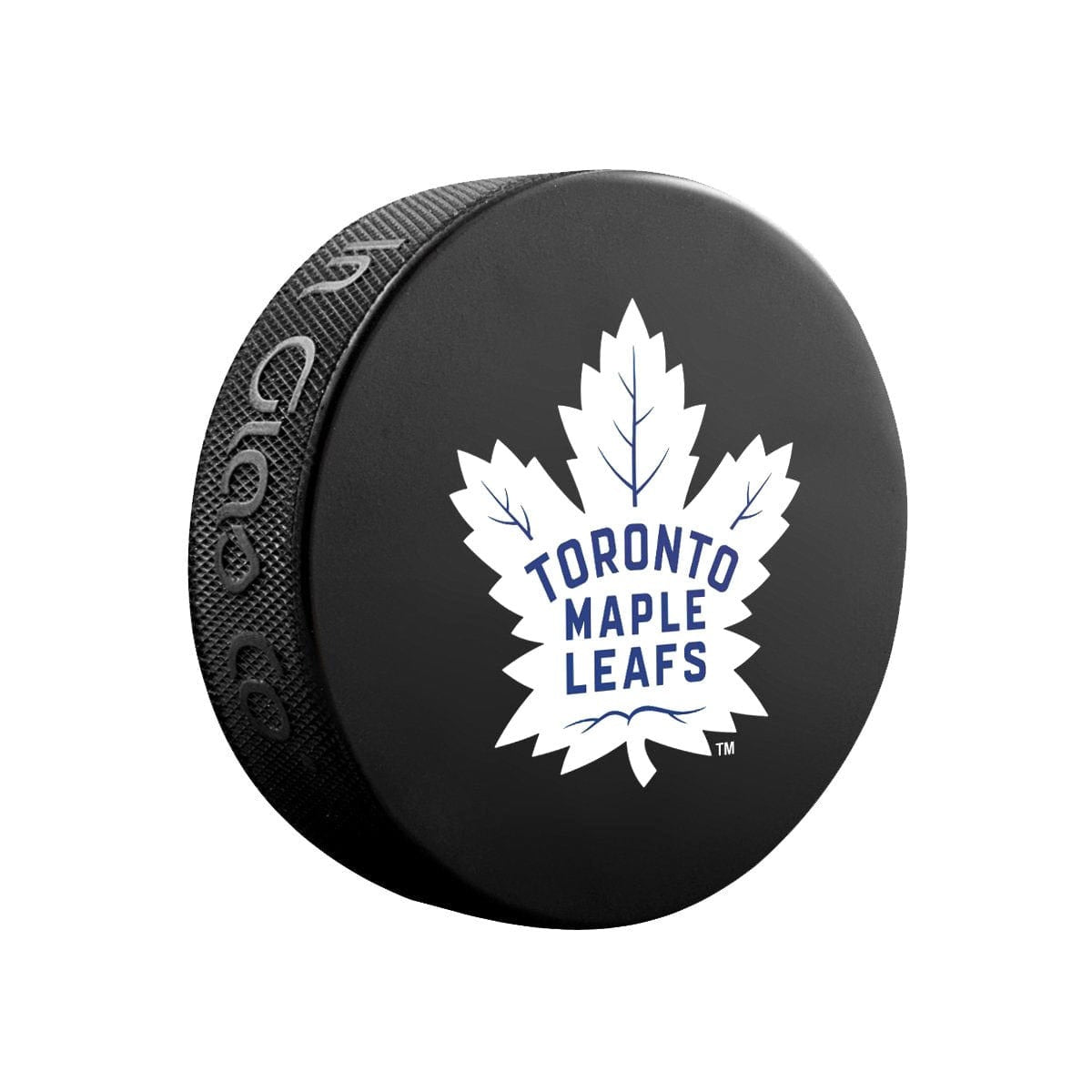 Toronto Maple Leafs Inglasco NHL Basic Logo Hockey Puck - The Hockey Shop Source For Sports