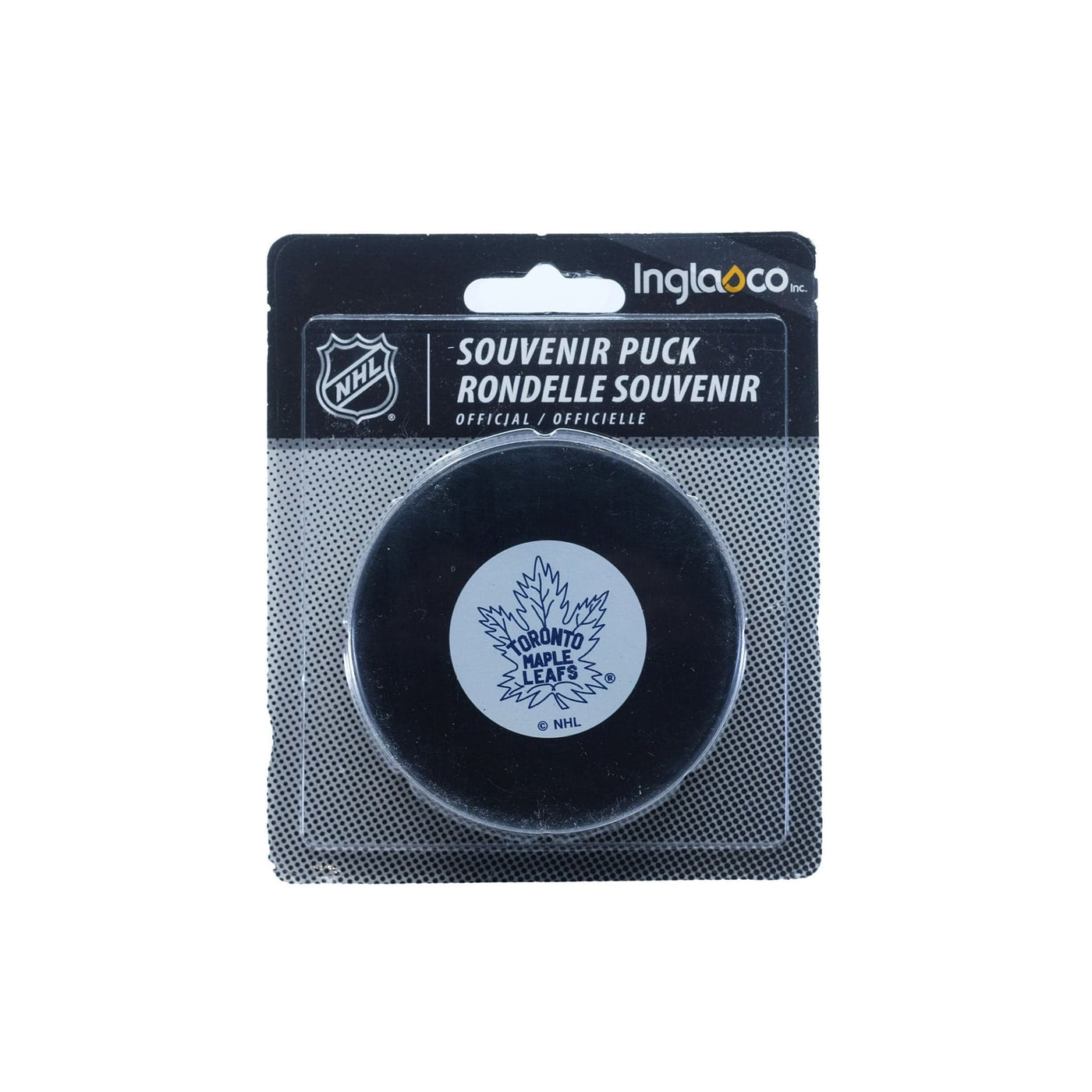Toronto Maple Leafs Inglasco NHL Original 6 Basic Logo Hockey Puck - The Hockey Shop Source For Sports