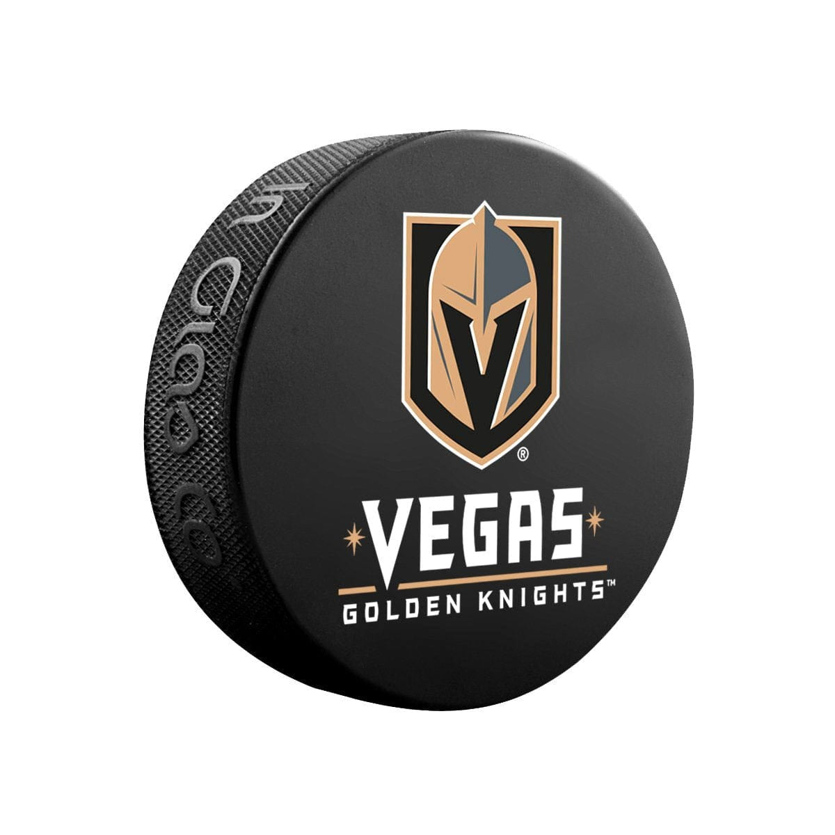 Vegas Golden Knights Inglasco NHL Basic Logo Hockey Puck - The Hockey Shop Source For Sports