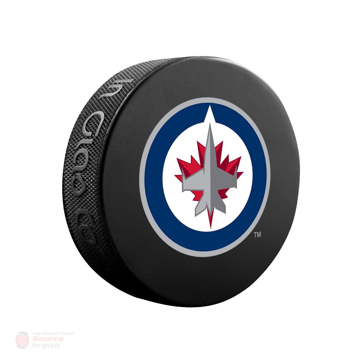 Winnipeg Jets Inglasco NHL Basic Logo Hockey Puck - The Hockey Shop Source For Sports