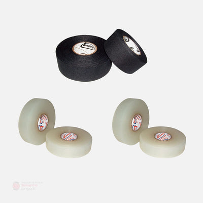 Lowry Sports Hockey Tape Mix Pack - 2 Black & 4 Sock