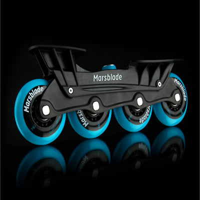 Marsblade Junior Frame Kit Includes Chassis Bearings Wheels For Inline And Roller Training Side View Black Background