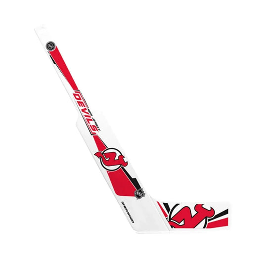 New Jersey Devils Inglasco NHL Goalie Mini Hockey Stick White / Devils - The Hockey Shop