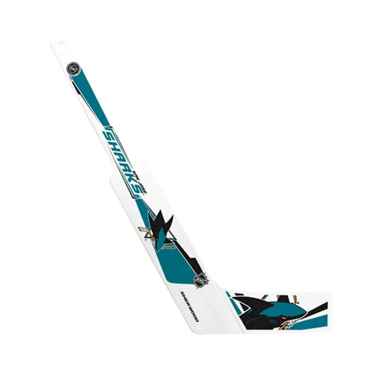 San Jose Sharks Inglasco NHL Goalie Mini Hockey Stick White / Sharks - The Hockey Shop