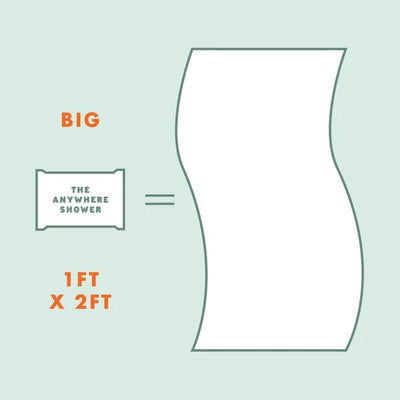 Outdoor Wipes - The Anywhere Shower - Big 1'x2' Wipes - Box of 12